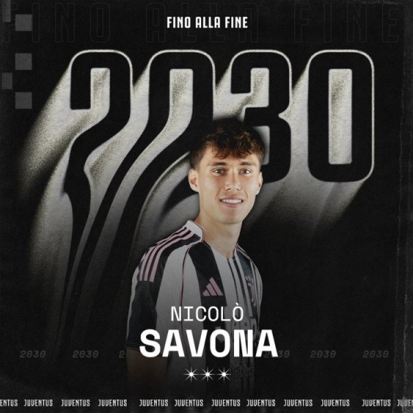 Official: Juventus renews contract with 22-year-old right-back Savona, new contract until 2030